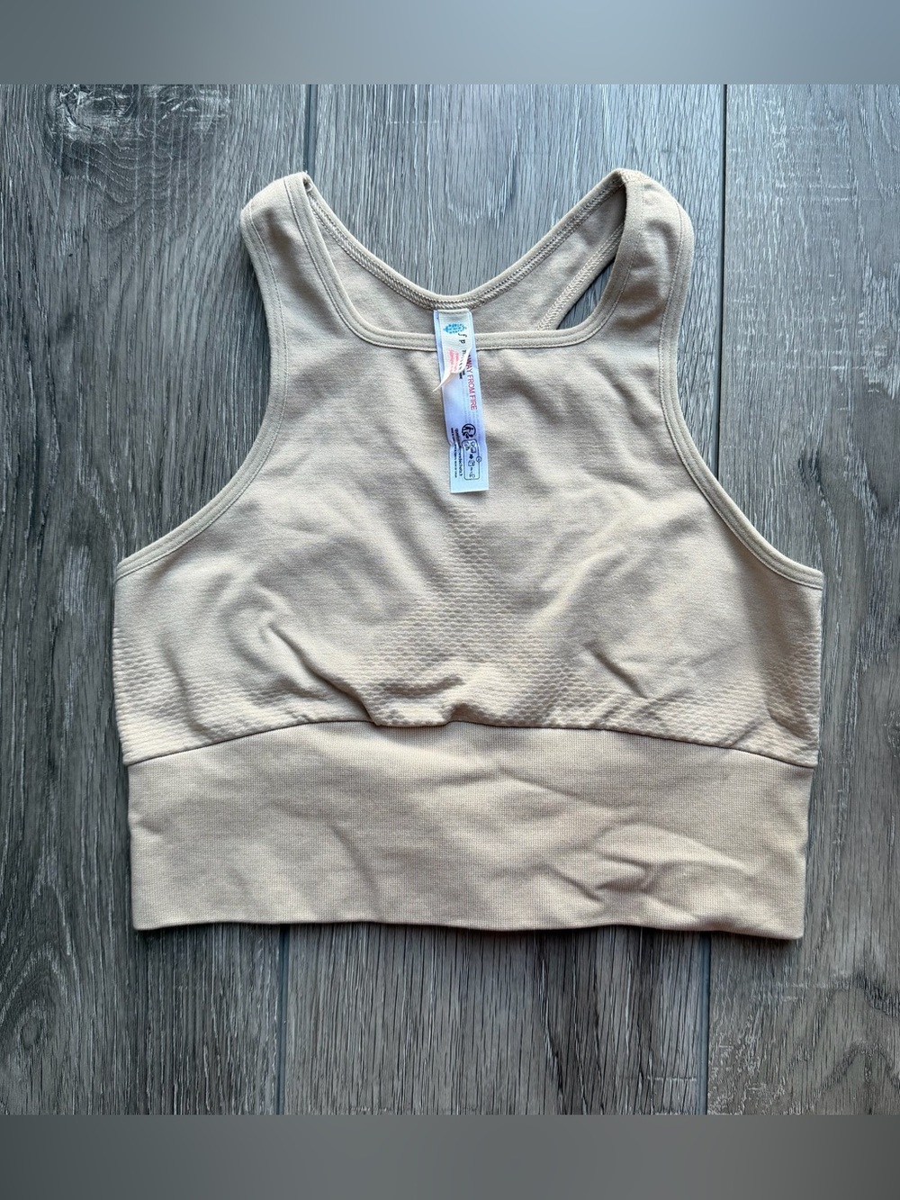 Free People Movement Beige Seamless Sports Bra – Size XS/S